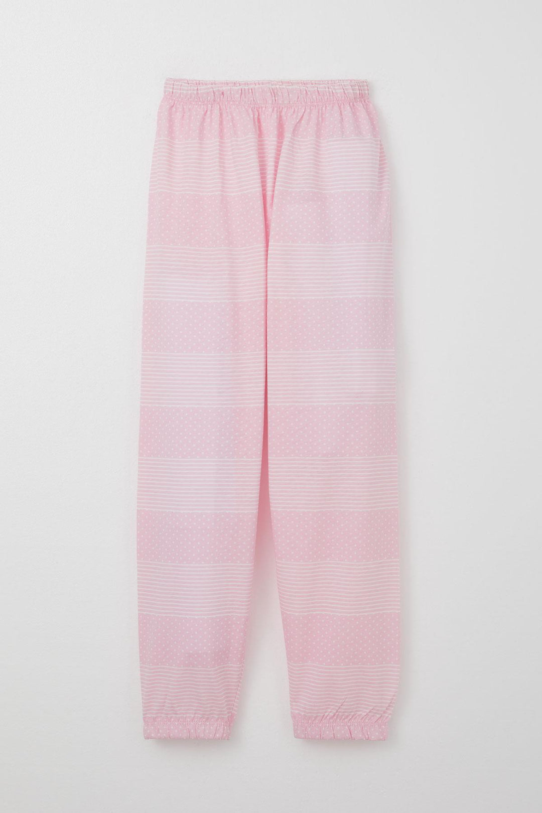 BRE Breeze Girl's Pajama Set with Polka Dot Pattern, 4-8 Years, Pink - Helmond