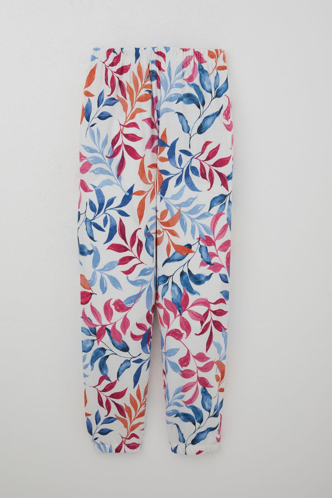 BRE Breeze Girl's Pajama Set Colorful Leaf Patterned 92 Years, White - Haguenau