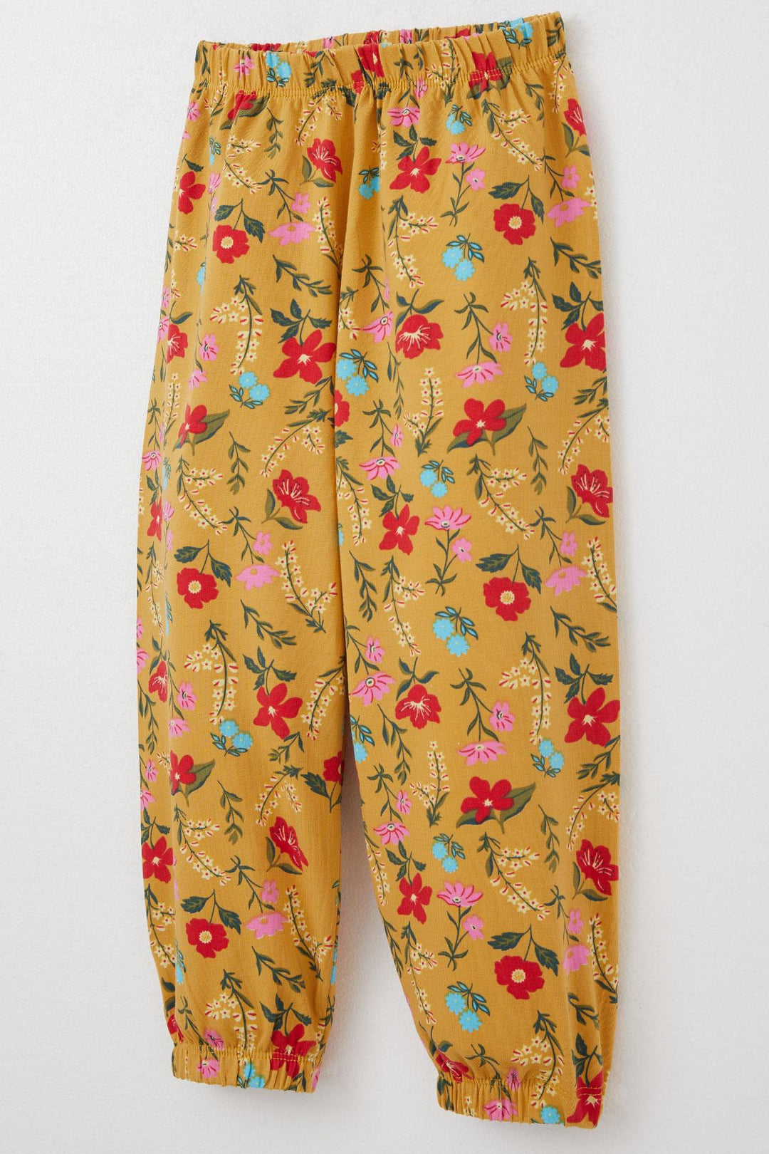 BRE Breeze Girl's Pajama Set Colorful Flower Patterned 1-3 Years, Mustard Yellow - Clacton-on-Sea