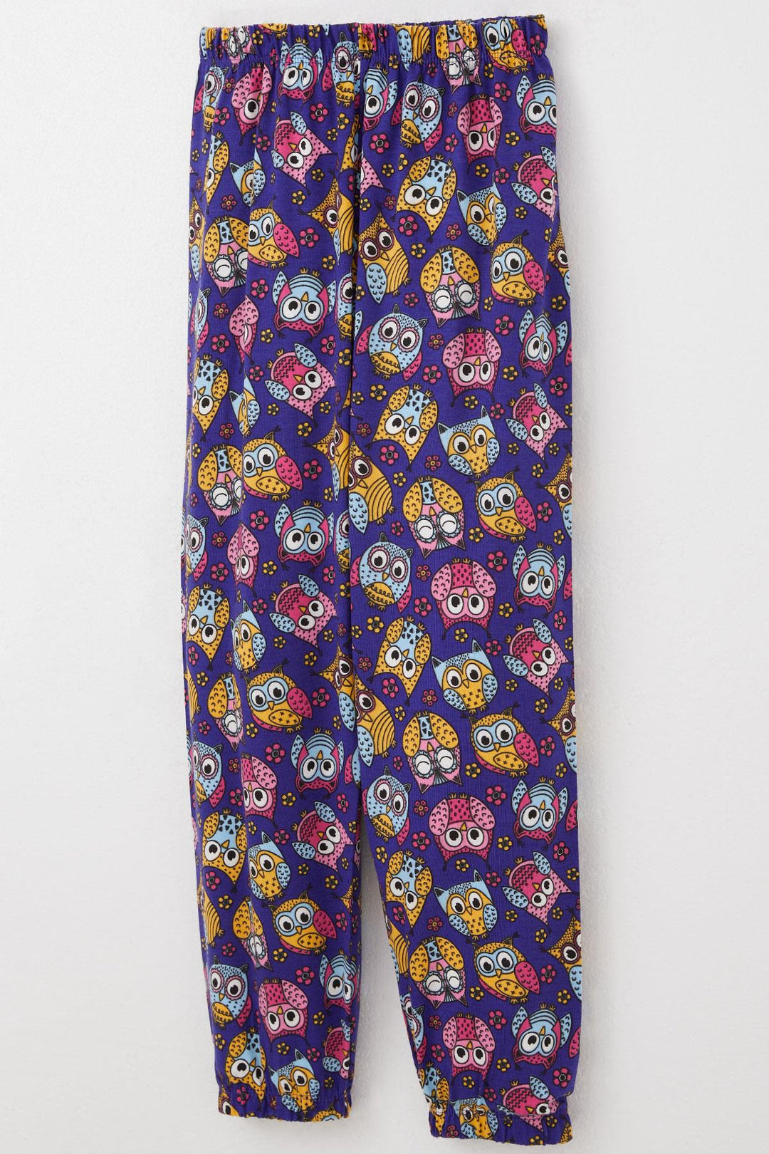 BRE Breeze Girl's Pajama Set Colorful Cute Owl Patterned 4-8 Years, Purple - Greenfield