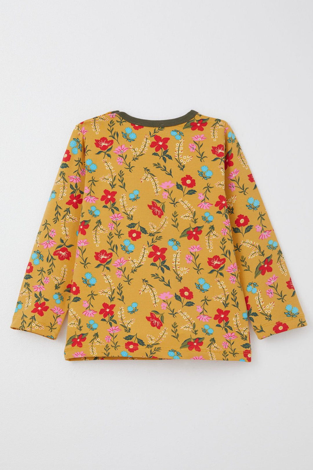 BRE Breeze Girl's Pajama Set Colorful Flower Patterned 1-3 Years, Mustard Yellow - Clacton-on-Sea