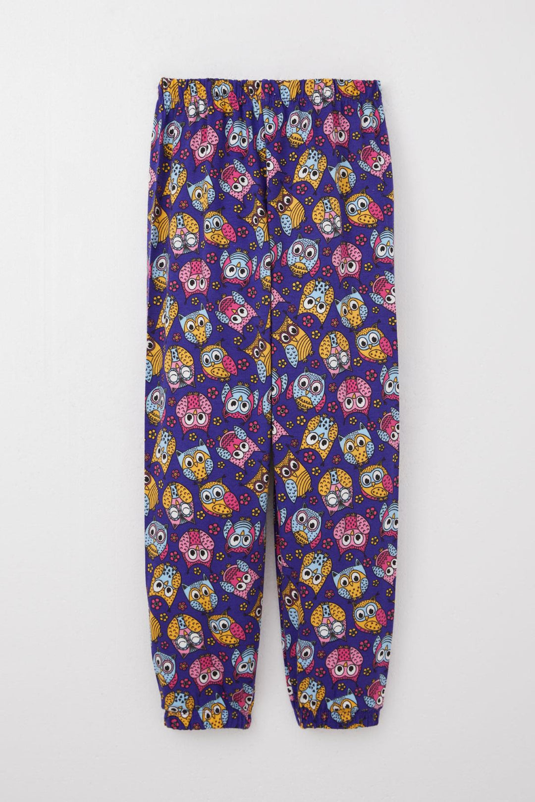 BRE Breeze Girl's Pajama Set Colorful Cute Owl Patterned 4-8 Years, Purple - Greenfield
