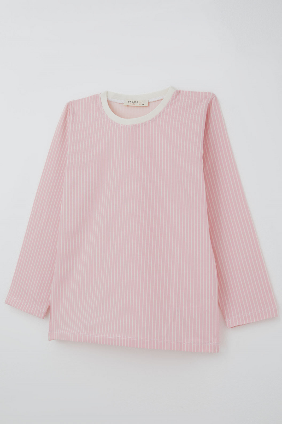 BRE Breeze Kız Çocuk Pijama Takımı Rüya Çizgili 4-8 Yaş, Pembe - Azzano