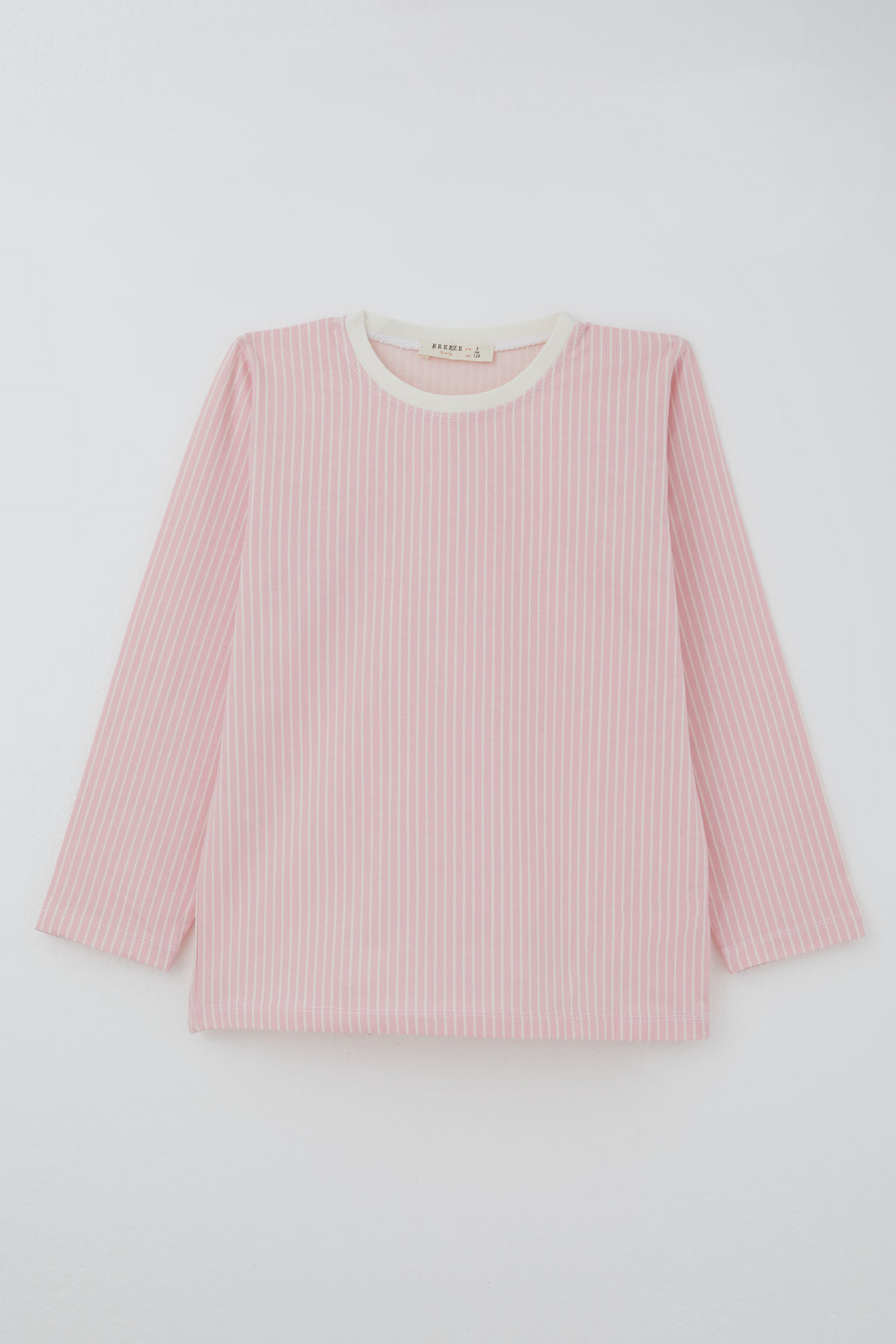 BRE Breeze Kız Çocuk Pijama Takımı Rüya Çizgili 4-8 Yaş, Pembe - Azzano