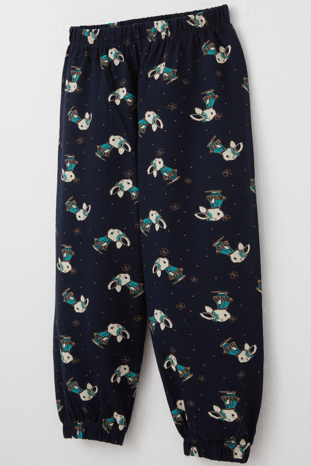 BRE Breeze Girl's Pajama Set Cute Bunny & Butterfly Patterned 1-3 Years, Dark Blue - Offenburg