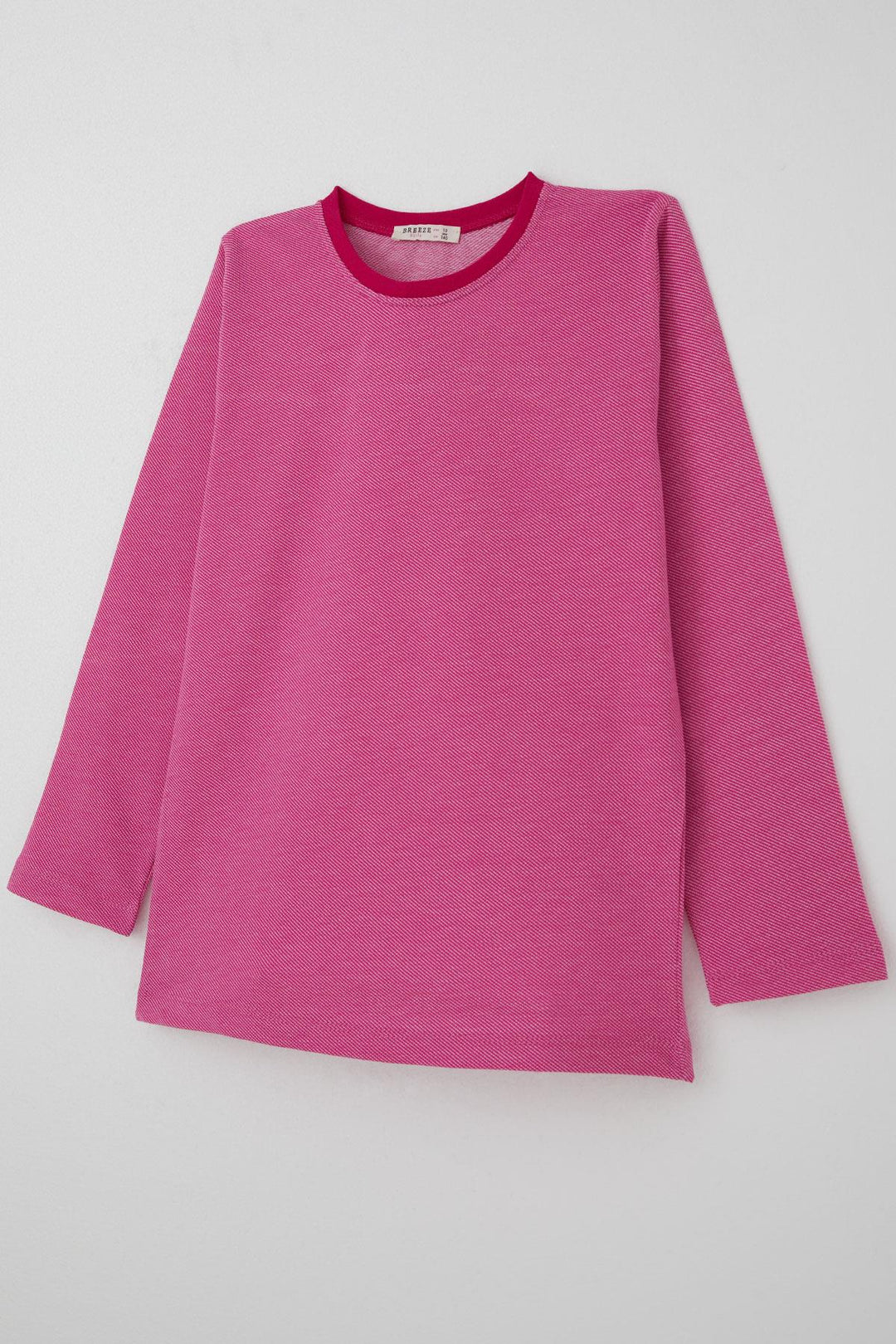 BRE Breeze Girl's Pyjama Set with Diagonal Stripe Pattern, 92 Years, Pink - Fair Oaks