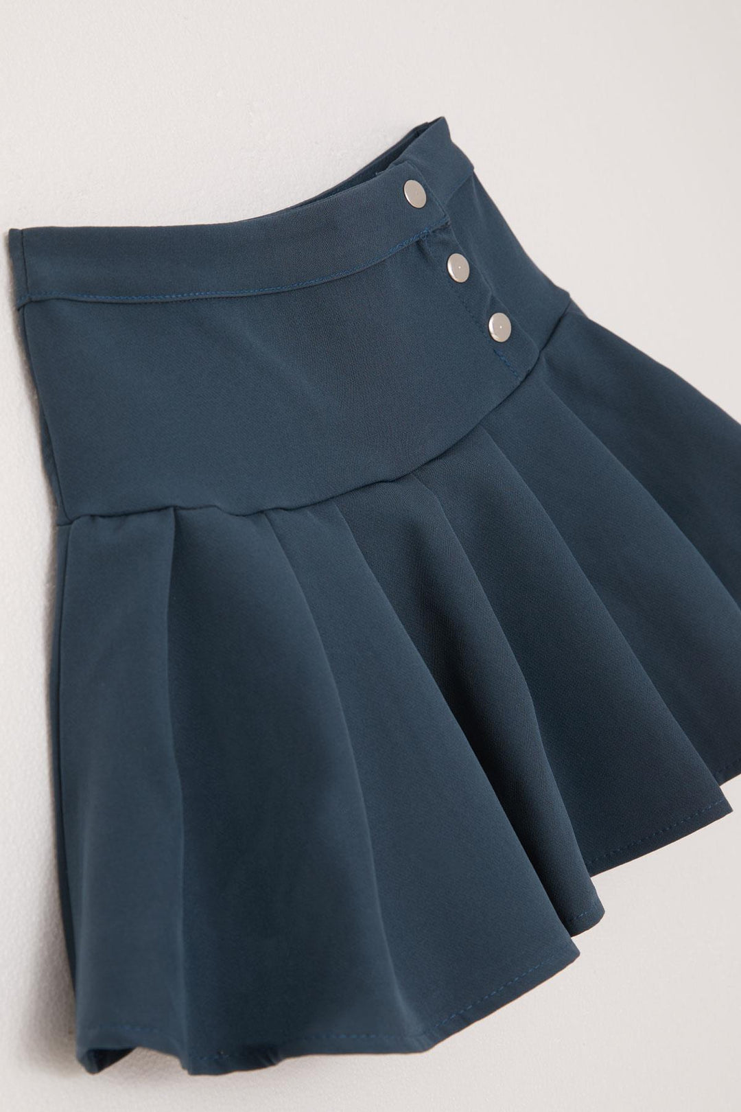BRE Breeze Girl Child Pleated Skirt with Snap Fastener, 72 Years, Indigo - University Place