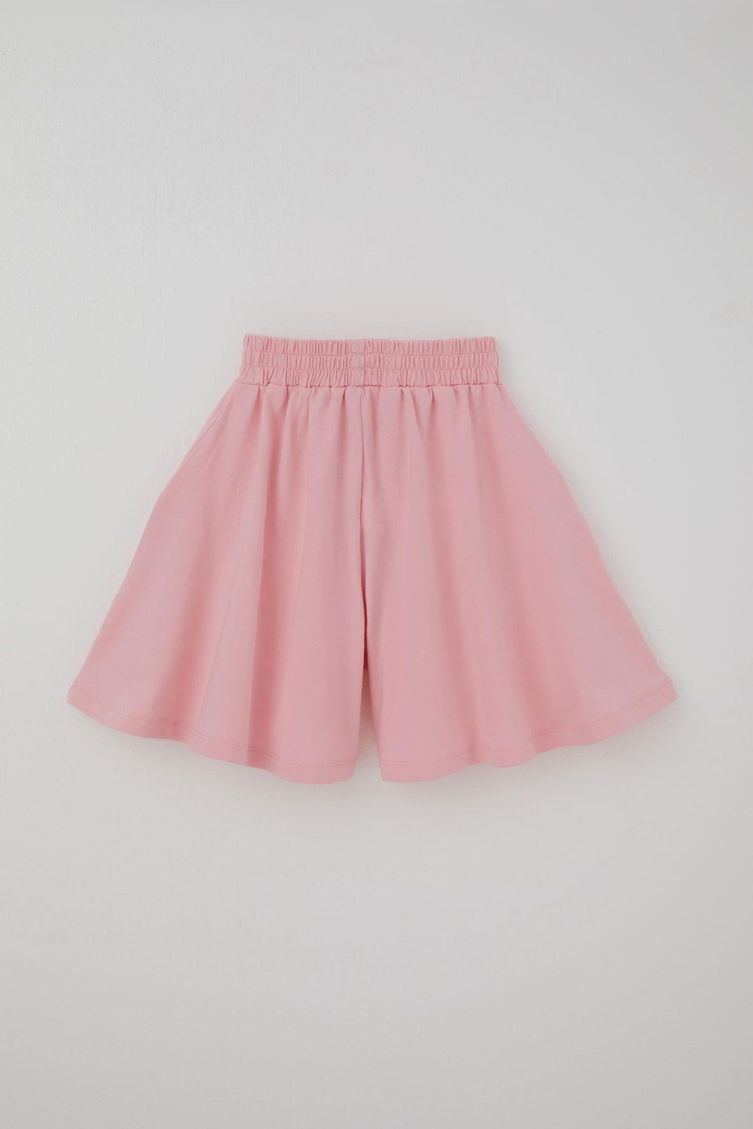 BRE Breeze Kız Çocuk Rahat Kesim Geniş Paça Şort Yazı Baskılı 62 Yaş, Pembe - Grays