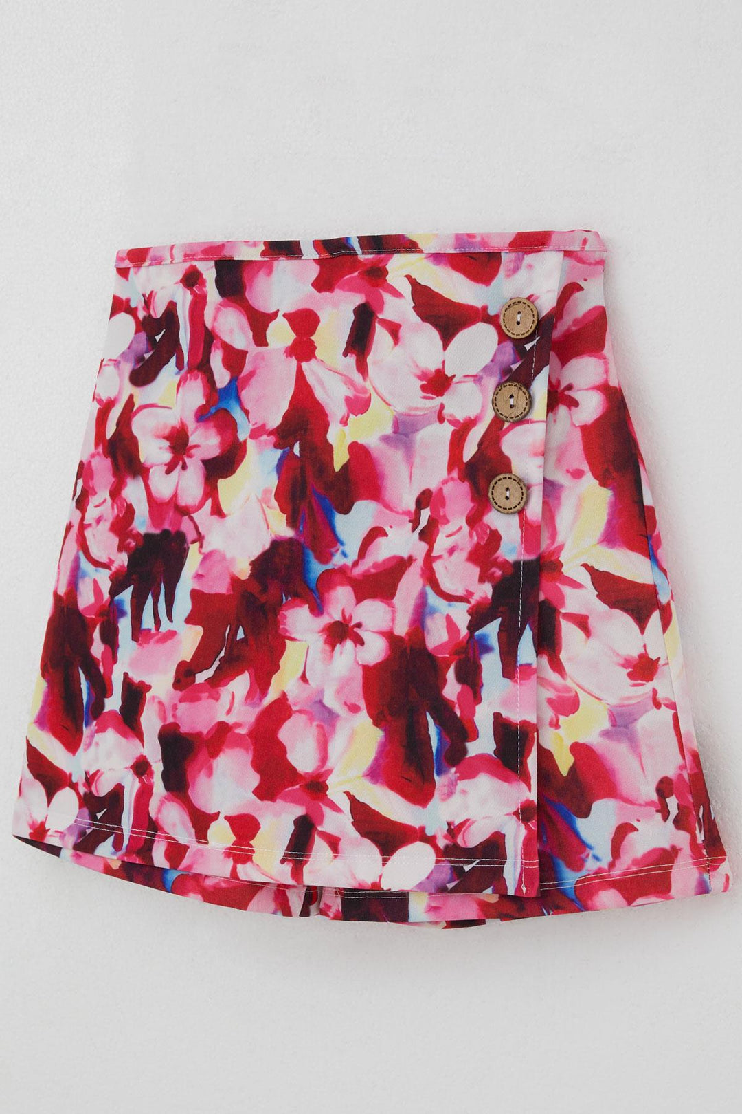 BRE Breeze Girl Child Shorts Skirt with Flower Pattern Button Accessory 62 Years, Mixed Color - Lansing