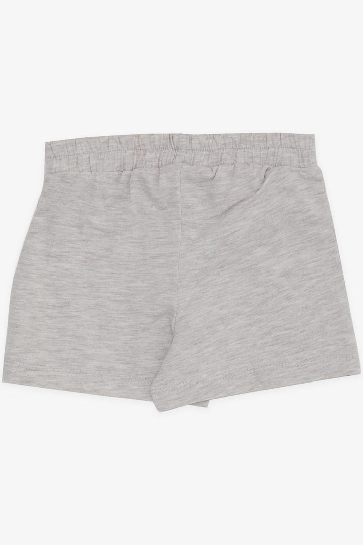 BRE Breeze Girl Child Shorts Skirt Button Accented 3-7 Years, Beige Melange - Eastpointe