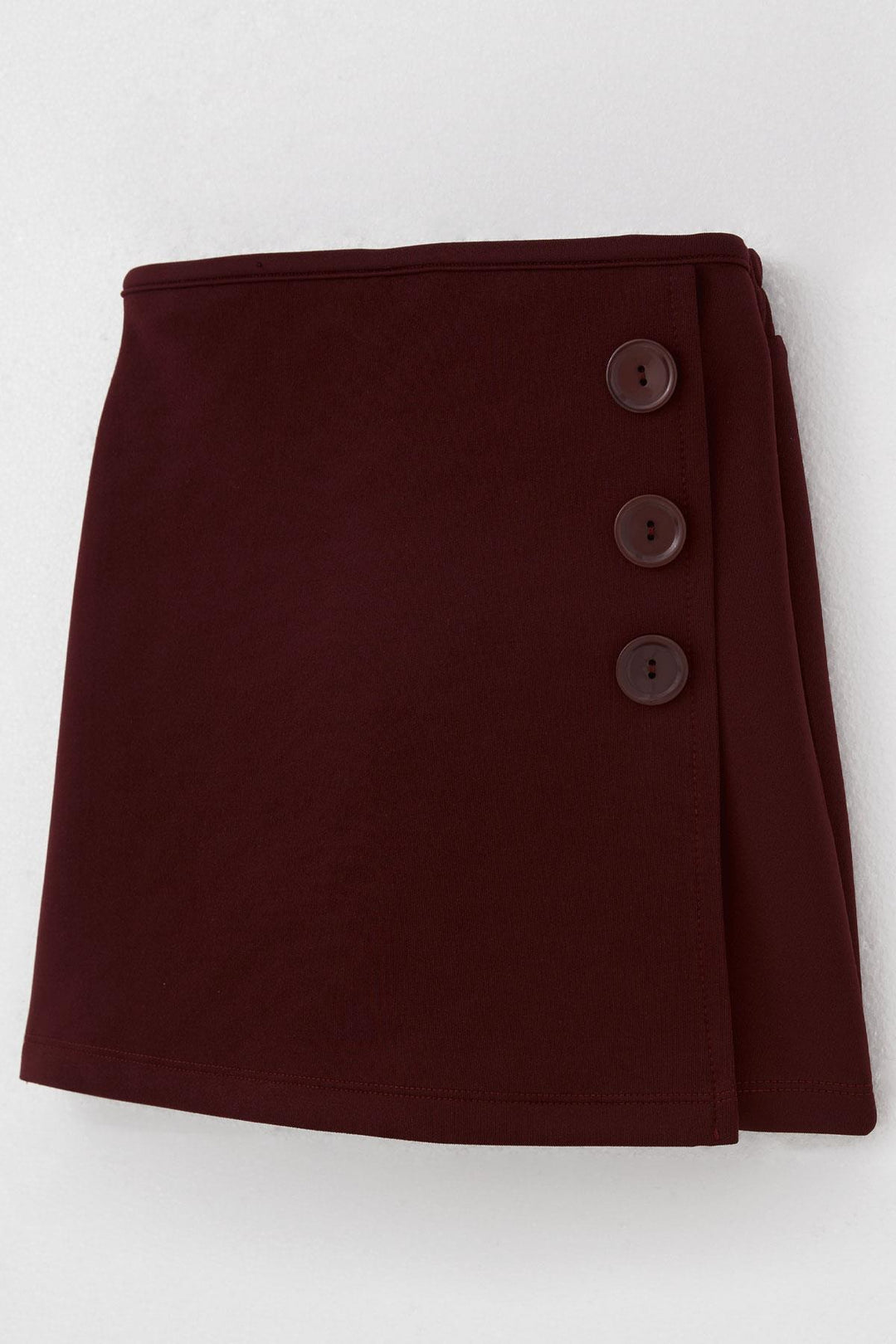 BRE Breeze Girl Child Shorts Skirt with Button Accessories Elastic Waist 62 Years, Burgundy - Ferizaj