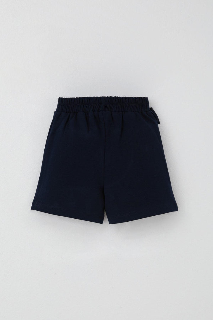 BRE Breeze Girl Child Shorts Skirt with Bow Accessory Frilly 3-8 Years, Navy Blue - Randolph