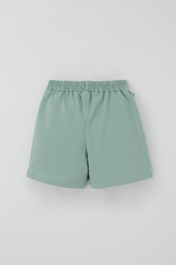 BRE Breeze Girl Child Shorts Skirt with Bow Accessory Frilly 60 Years, Aqua Green - Ágios Dimítrios