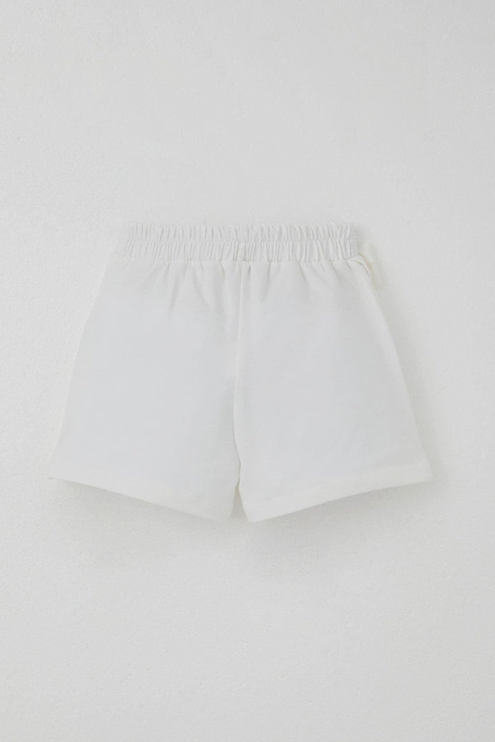 BRE Breeze Girl Child Shorts Skirt with Bow Accessory Frilly 3-8 Years, Ecru - Torquay