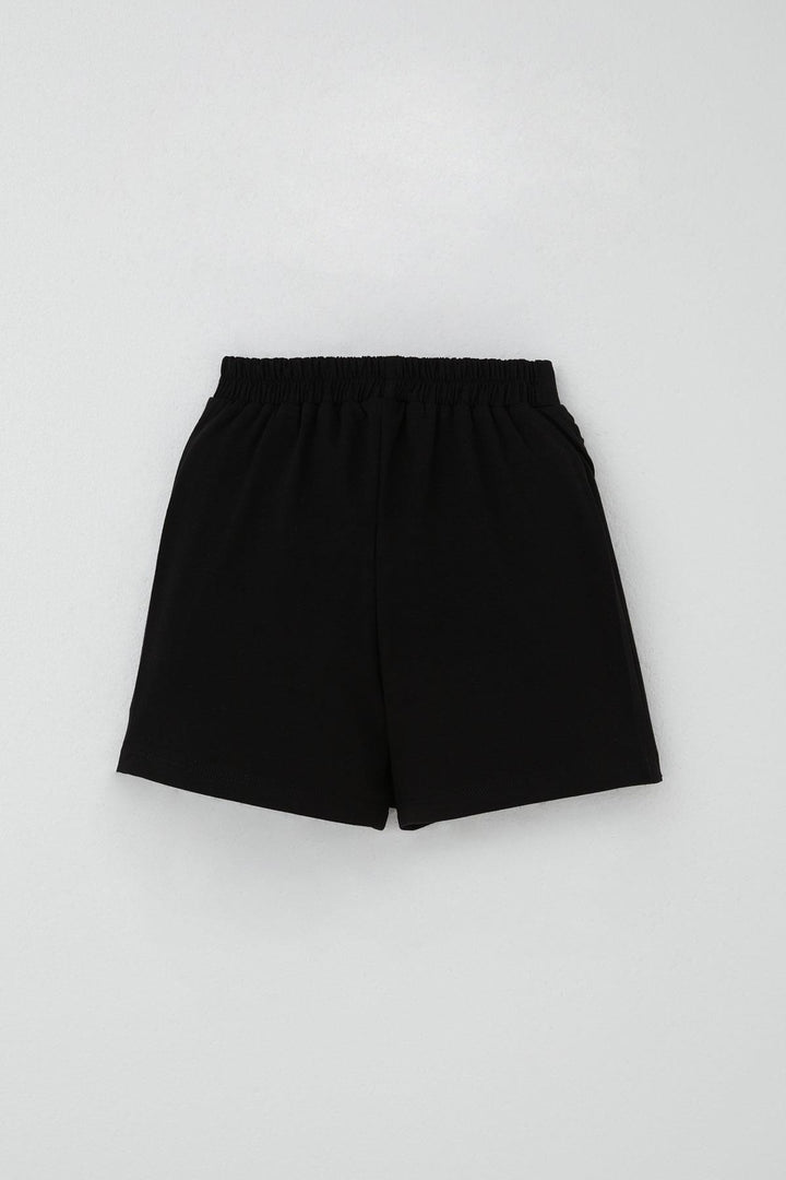 BRE Breeze Girl Child Shorts Skirt with Bow Accessory Frilly 60 Years, Black - Ourém