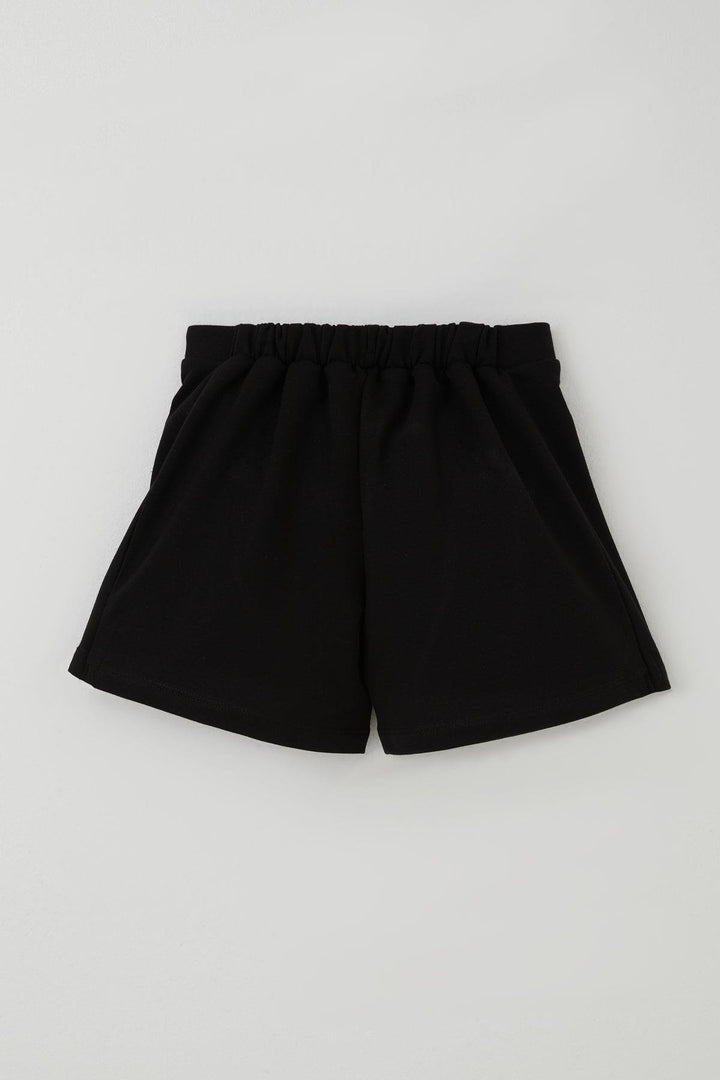 BRE Breeze Girl's Shorts Skirt with Bow Accessory Elastic Waist 82 Years, Black - Ágios Dimítrios
