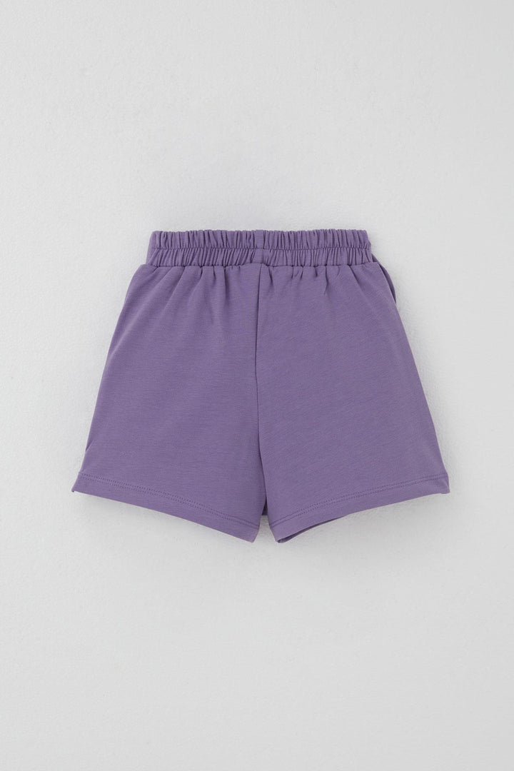 BRE Breeze Girl's Shorts Skirt with Bow Accessory Frilly 3-8 Years, Lilac - Huntersville