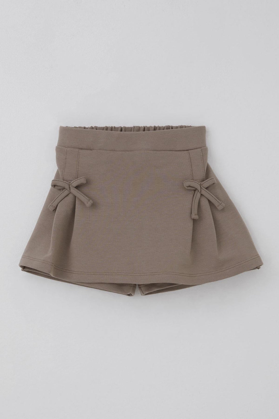 BRE Breeze Girl Child Shorts Skirt with Bow Accessory Elastic Waist 3-7 Years, Mink - Puteaux
