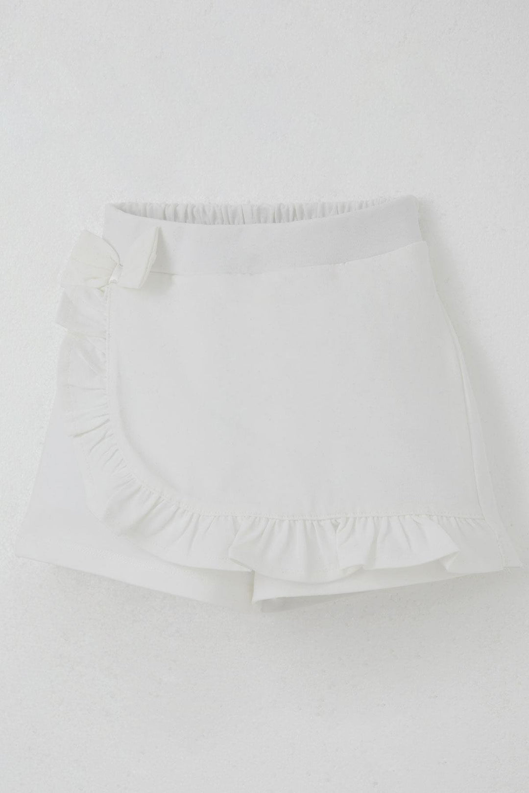 BRE Breeze Girl Child Shorts Skirt with Bow Accessory Frilly 3-8 Years, Ecru - Torquay