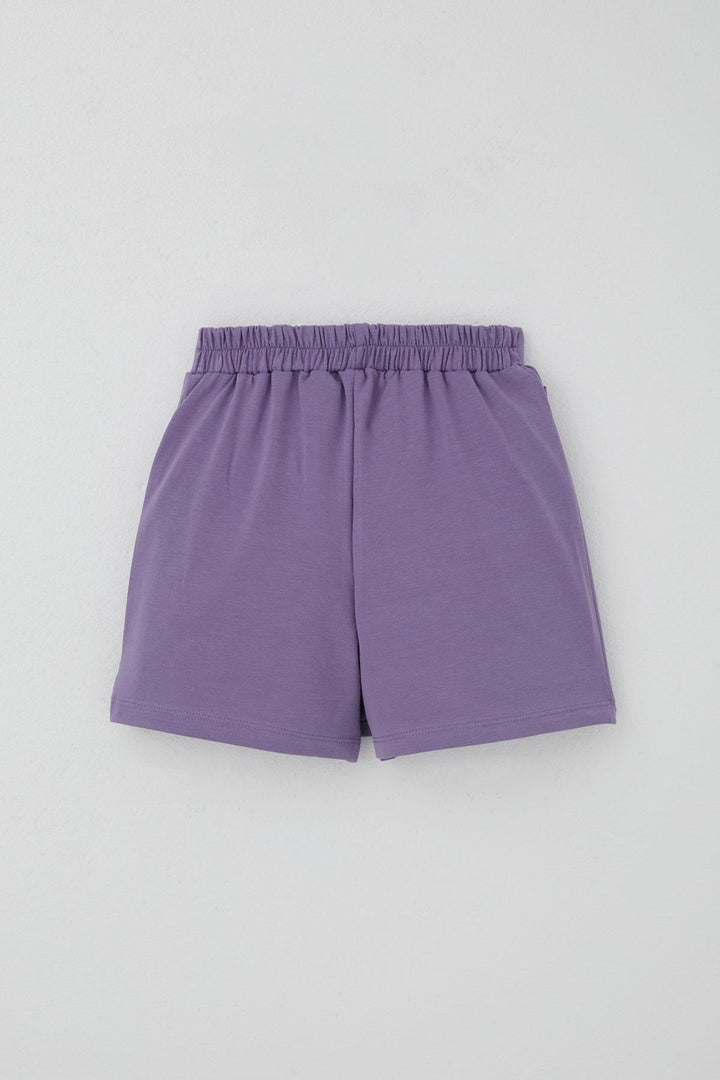 BRE Breeze Girl Child Shorts Skirt with Bow Accessory Frilly 60 Years, Lilac - Puertollano