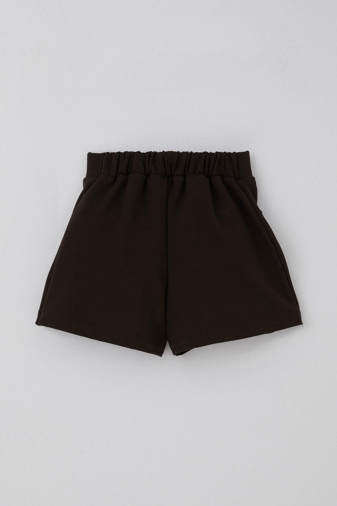 BRE Breeze Girl Child Shorts Skirt with Bow Accessory Elastic Waist 3-7 Years, Dark Brown - Fort Myers