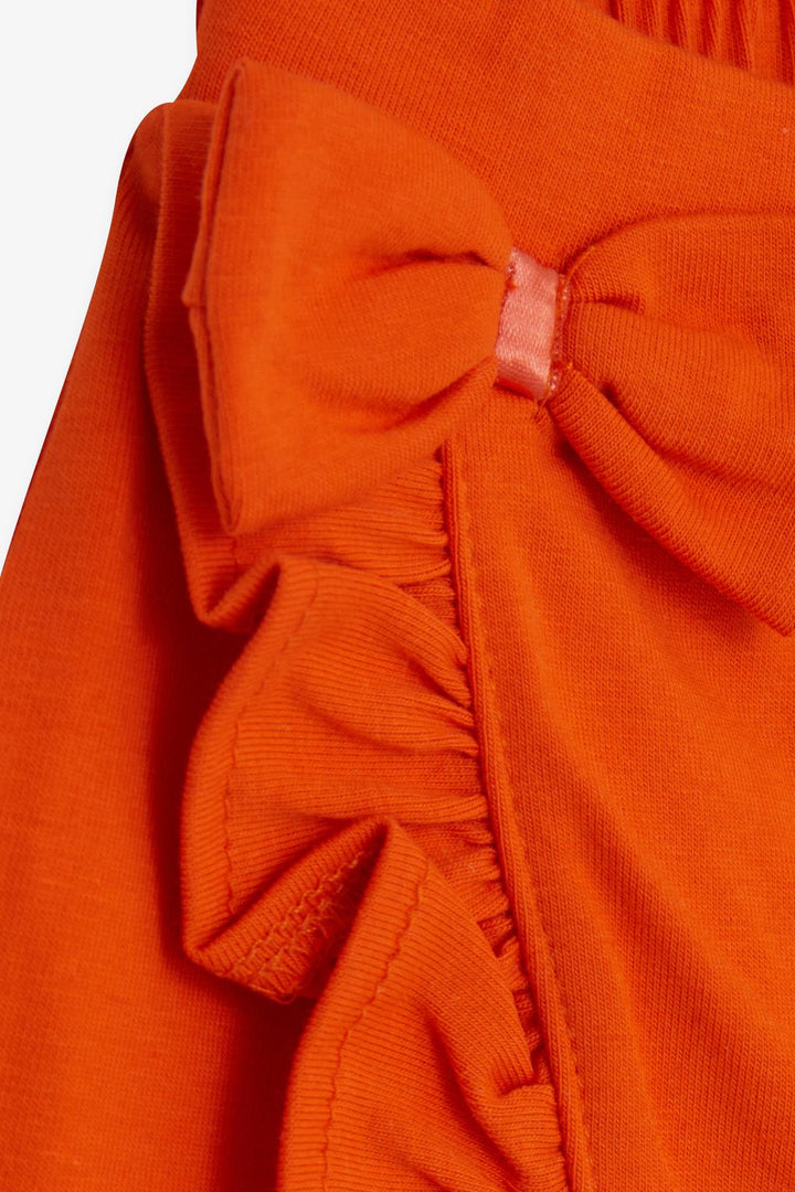 BRE Breeze Girl Child Shorts Skirt with Bow Frilly 1.5-5 Years, Orange - Goshen