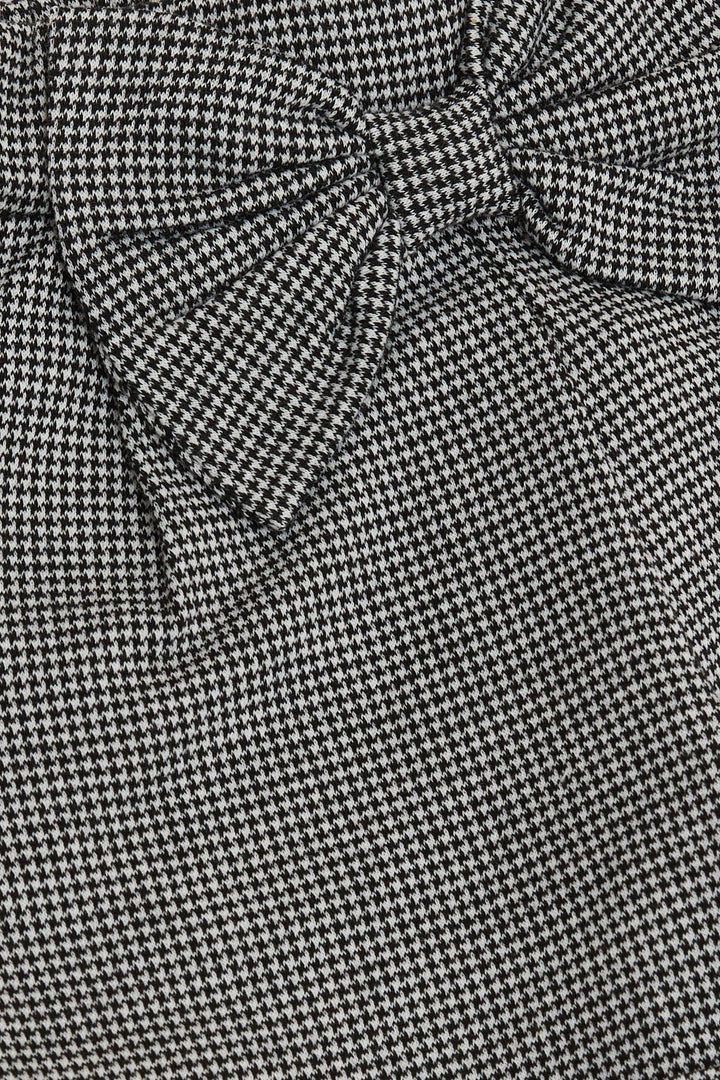 BRE Breeze Girl's Shorts Houndstooth Patterned with Bow, 1.5-5 Years, Black - Teziutlan