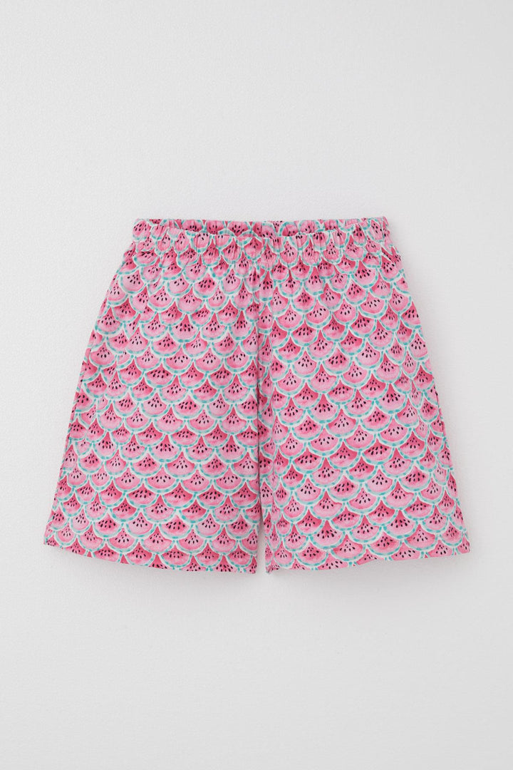BRE Breeze Girl's Short Pyjama Set with Watermelon Slice Pattern, 4-8 Years, Pink. - Bellingham