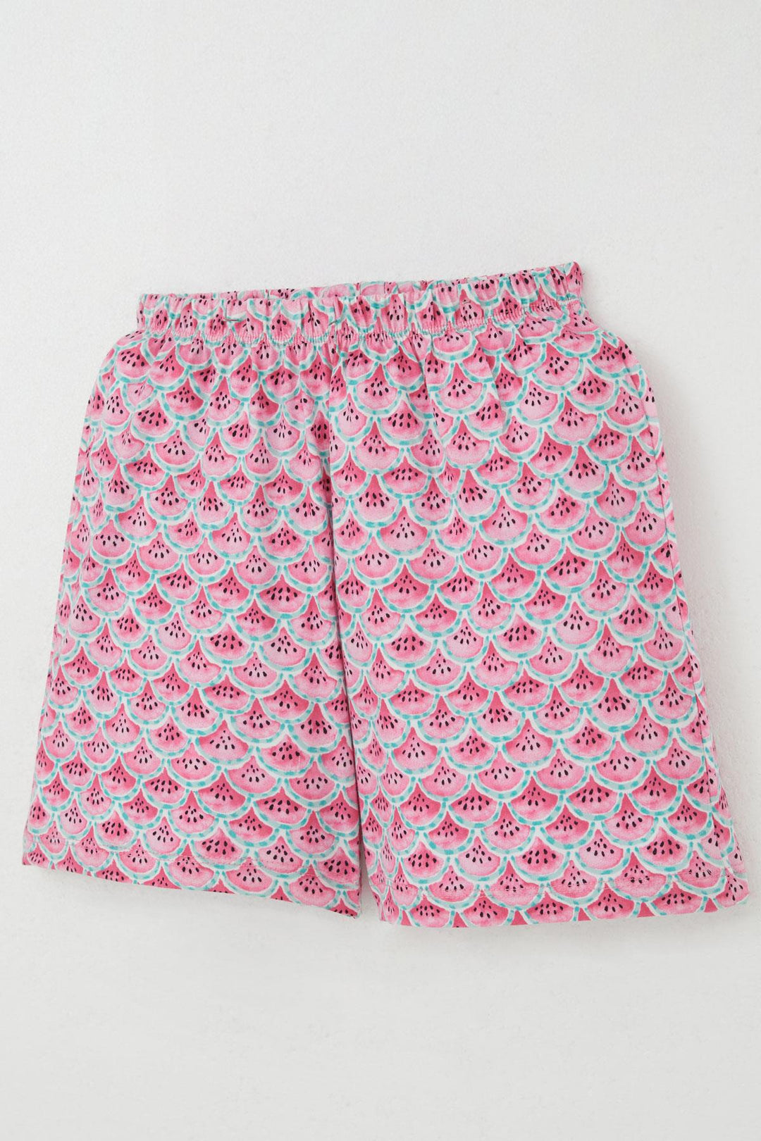BRE Breeze Girl's Shorts Pajama Set Watermelon Slice Patterned 94 Years, Pink - Ramos Arizpe