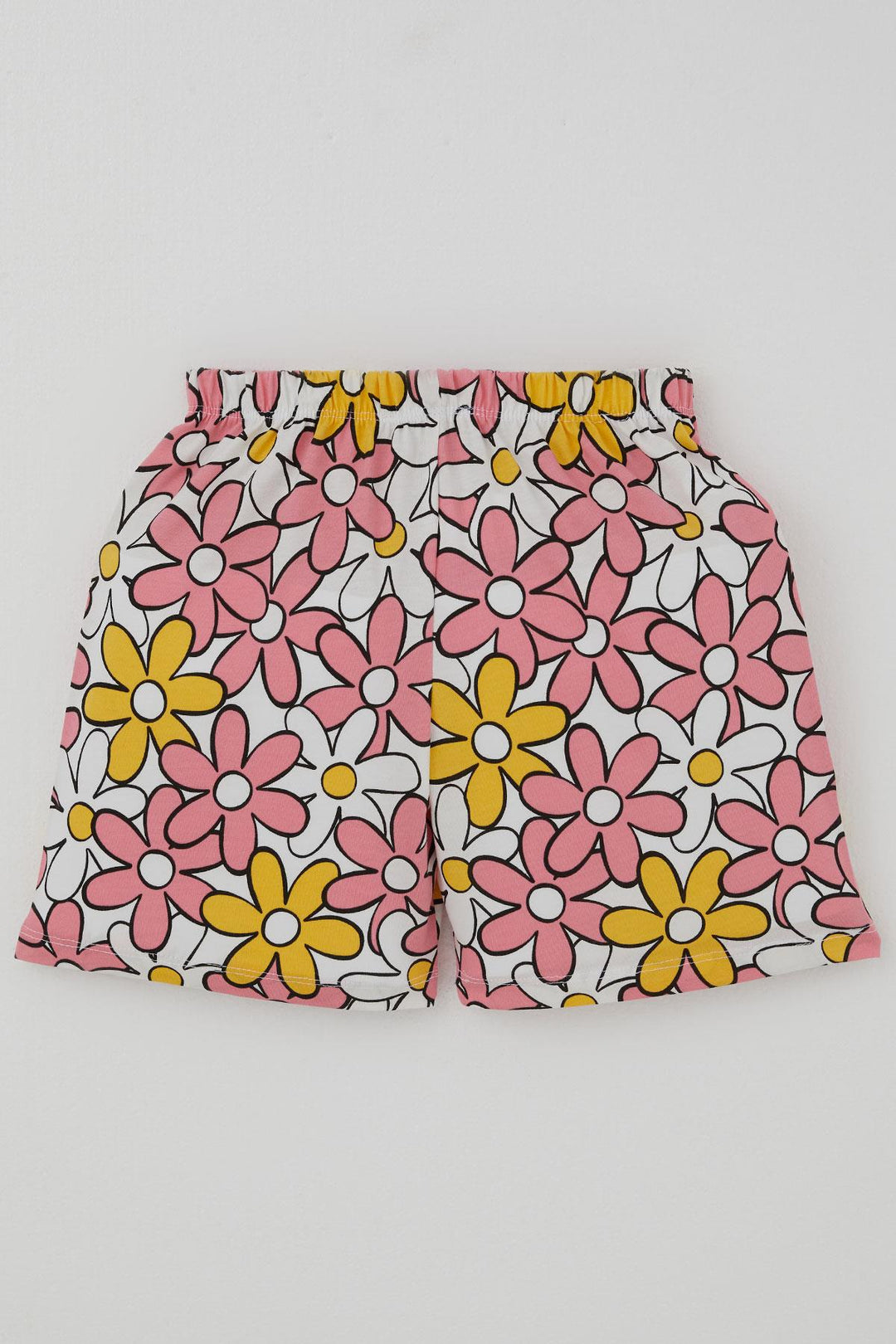 BRE Breeze Kız Çocuk Şortlu Pijama Takımı Renkli Papatya Desenli 4-8 Yaş, Karışık Renk - Alameda