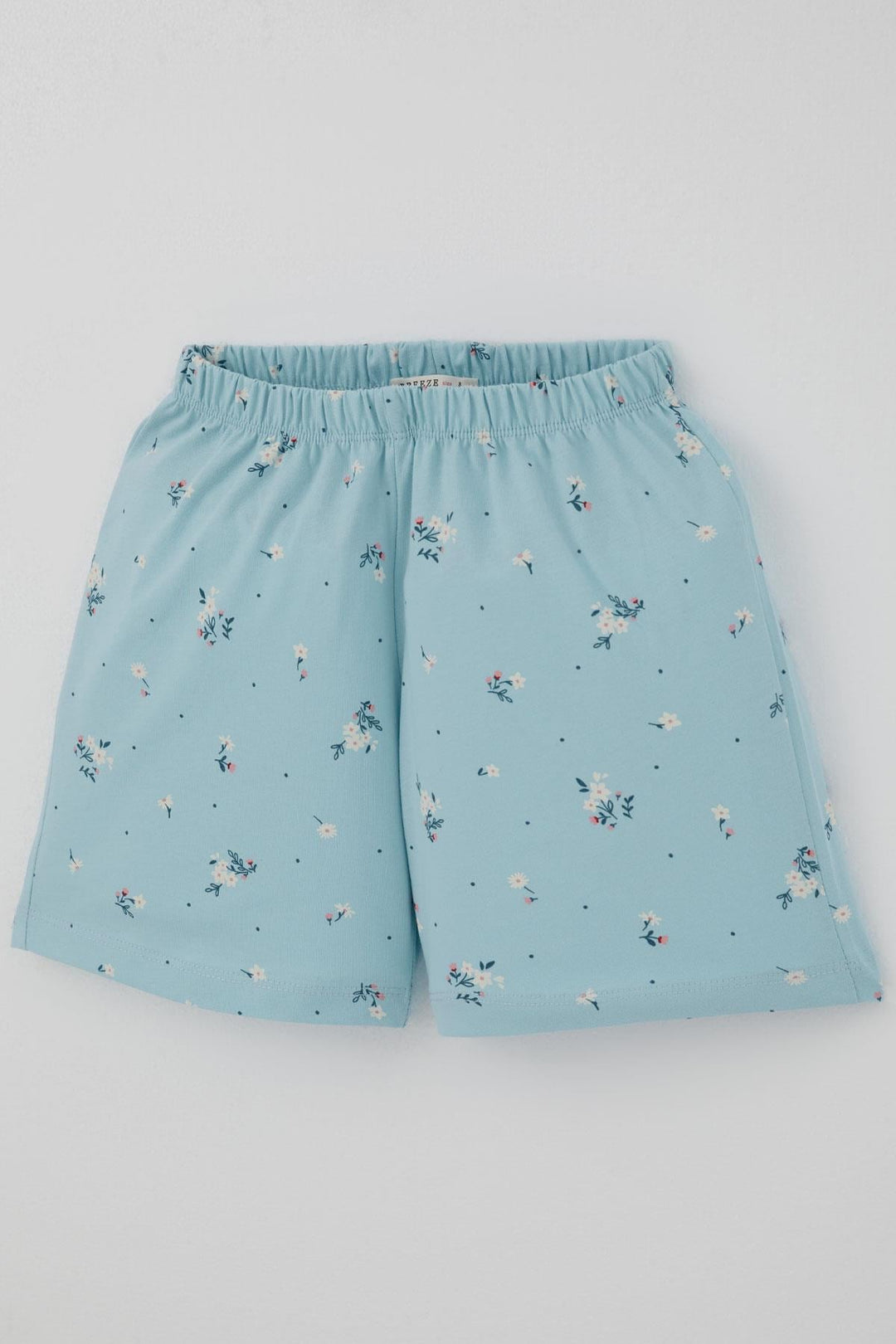 BRE Breeze Kız Çocuk Şortlu Pijama Takımı Çiçek Desenli 4-8 Yaş, Açık Mavi - Lüdenscheid
