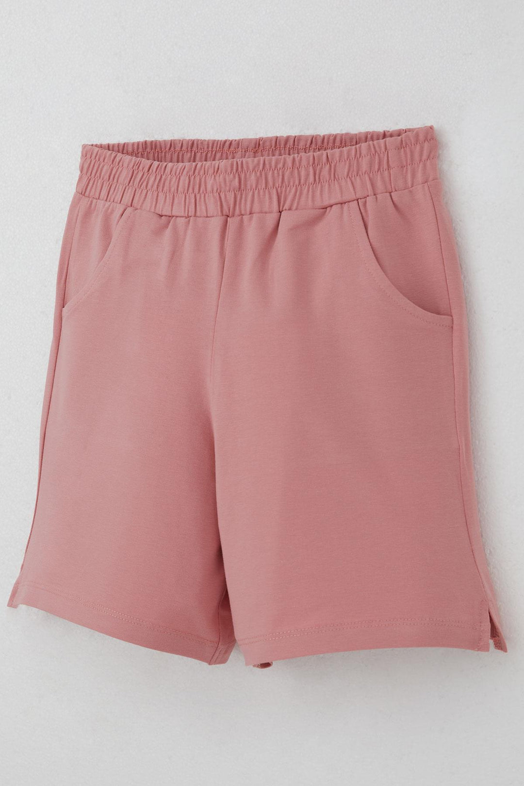 BRE Breeze Girl Child Shorts Set Knitted Flower Embroidered 62 Years, Ecru - Cape Breton