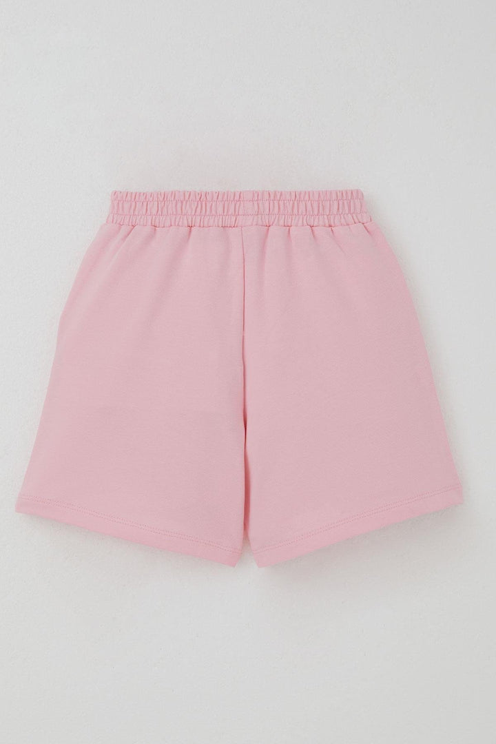 BRE Breeze Girl's Shorts Set with Magical Bow Print, 2-6 Years, Ecru - Ferrara