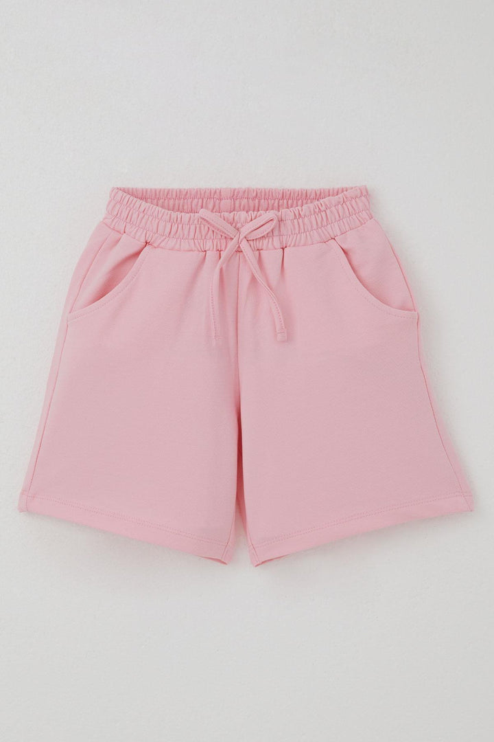 BRE Breeze Girl's Shorts Set with Magical Bow Print, 2-6 Years, Ecru - Ferrara
