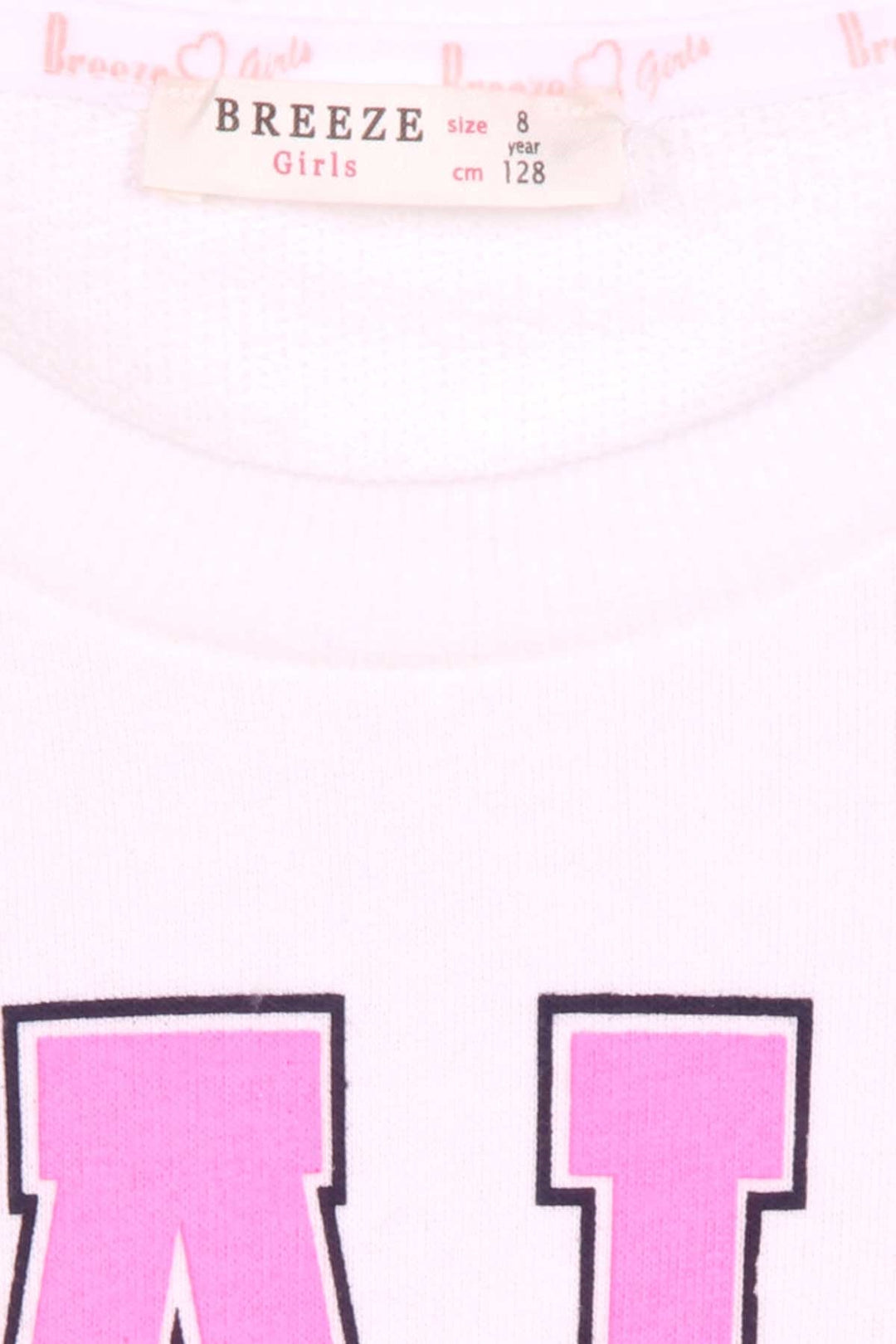 BRE Breeze Girl Child Sweatshirt Printed 84 Years, Ecru - Wigan