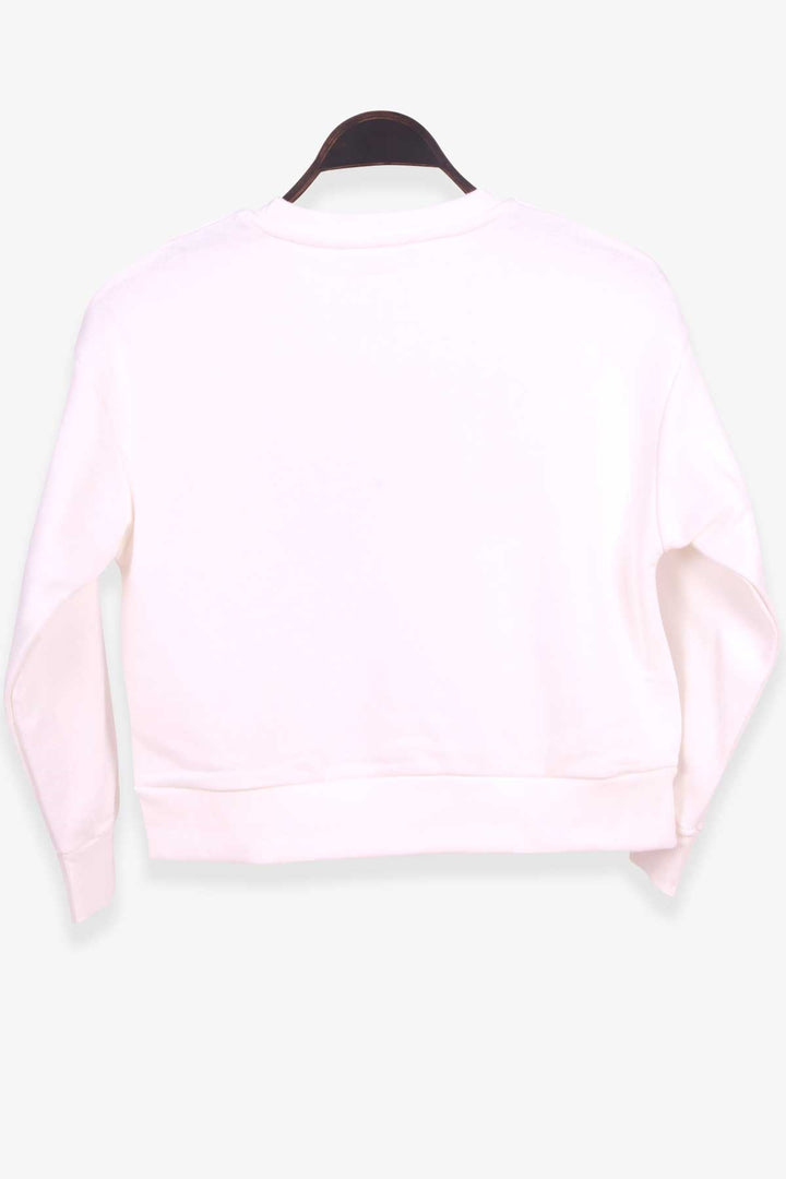 BRE Breeze Girl Child Sweatshirt Printed 84 Years, Ecru - Wigan