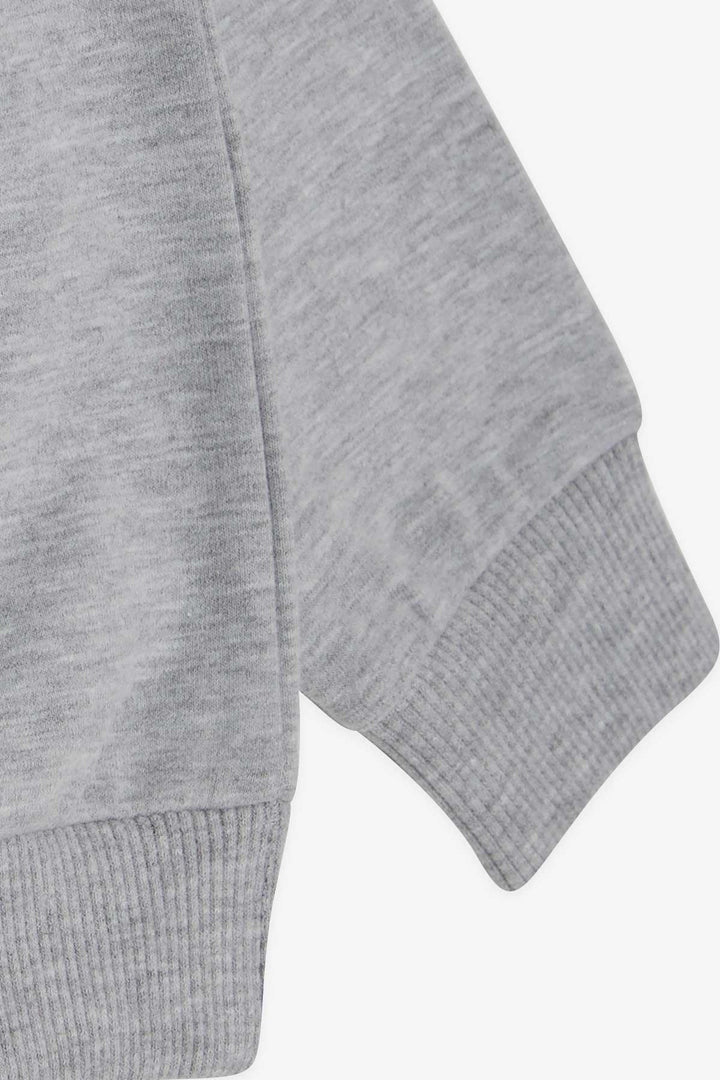 BRE Breeze Girl Child Sweatshirt Printed Sequined Unicorn 2-6 Years, Gray Melange - Whangarei