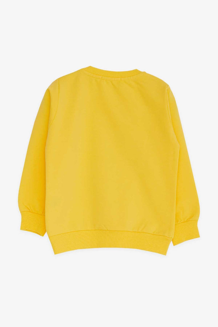 BRE Breeze Girl Child Sweatshirt Printed Sequined Unicorn 2-6 Years, Yellow - Grand Prairie