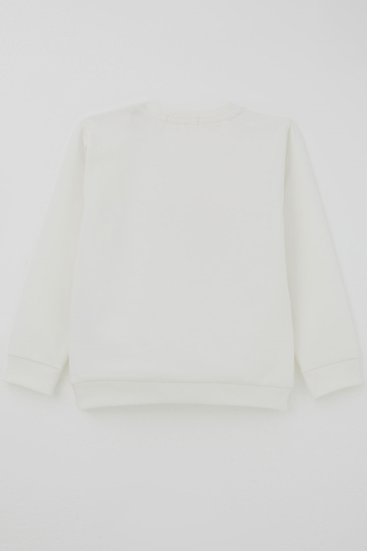 BRE Breeze Kız Çocuk Sweatshirt Dost Ayıcıklar Baskılı 1.5-5 Yaş , Ekru - Coventry