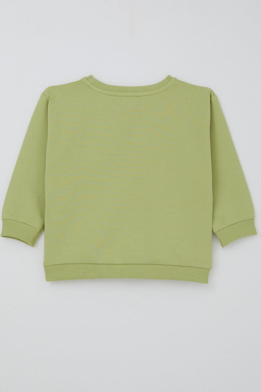 BRE Breeze Kız Çocuk Sweatshirt Fiyonklu Çiçek Baskılı 2-6 Yaş, Fıstık Yeşili - Scheveningen