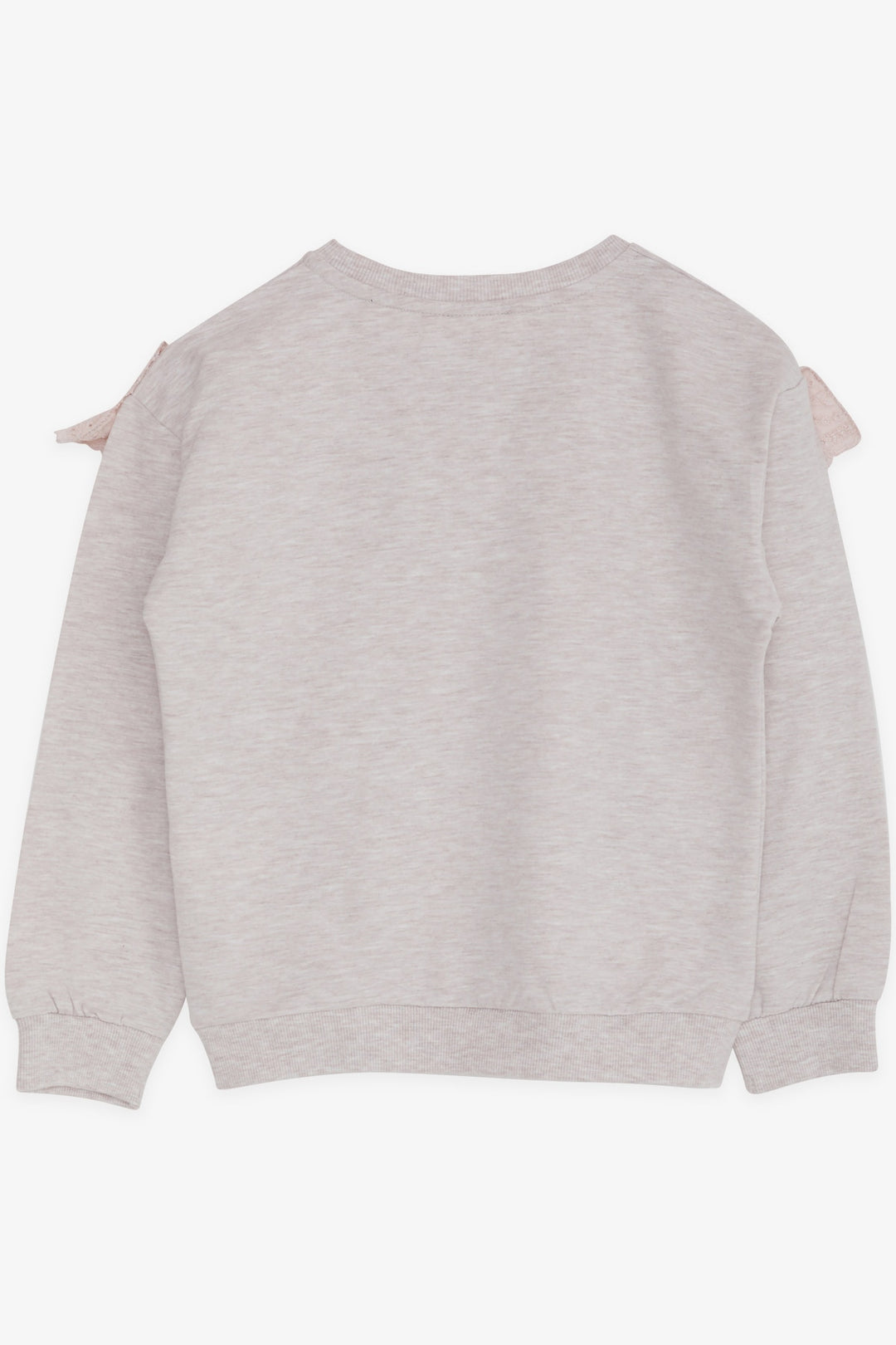 BRE Breeze Girl's Sweatshirt with Lace, 62 Years, Beige Melange - Carlsbad