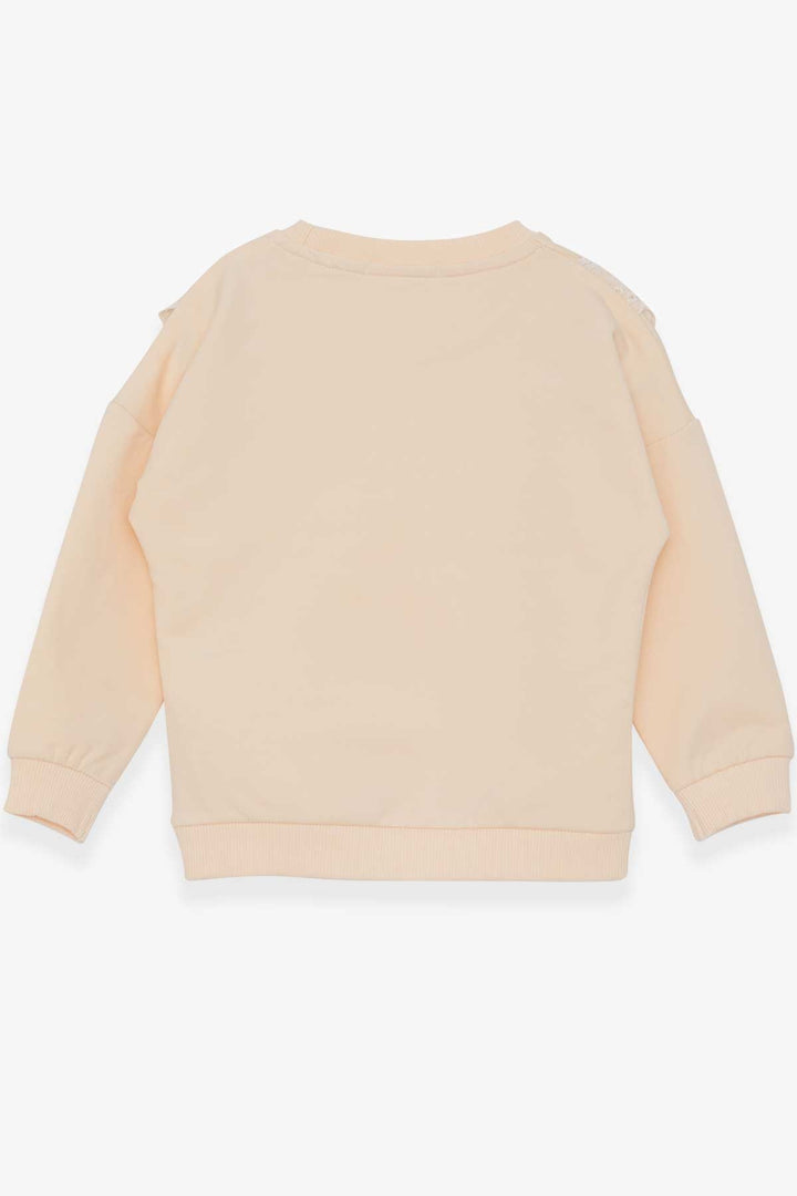BRE Breeze Girl Child Sweatshirt with Lace 1.5-5 Years, Cream - Regina