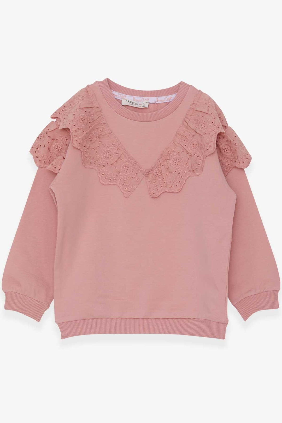 BRE Breeze Kız Çocuk Sweatshirt Güpürlü 4-8 Yaş, Pudra - Clacton-on-Sea