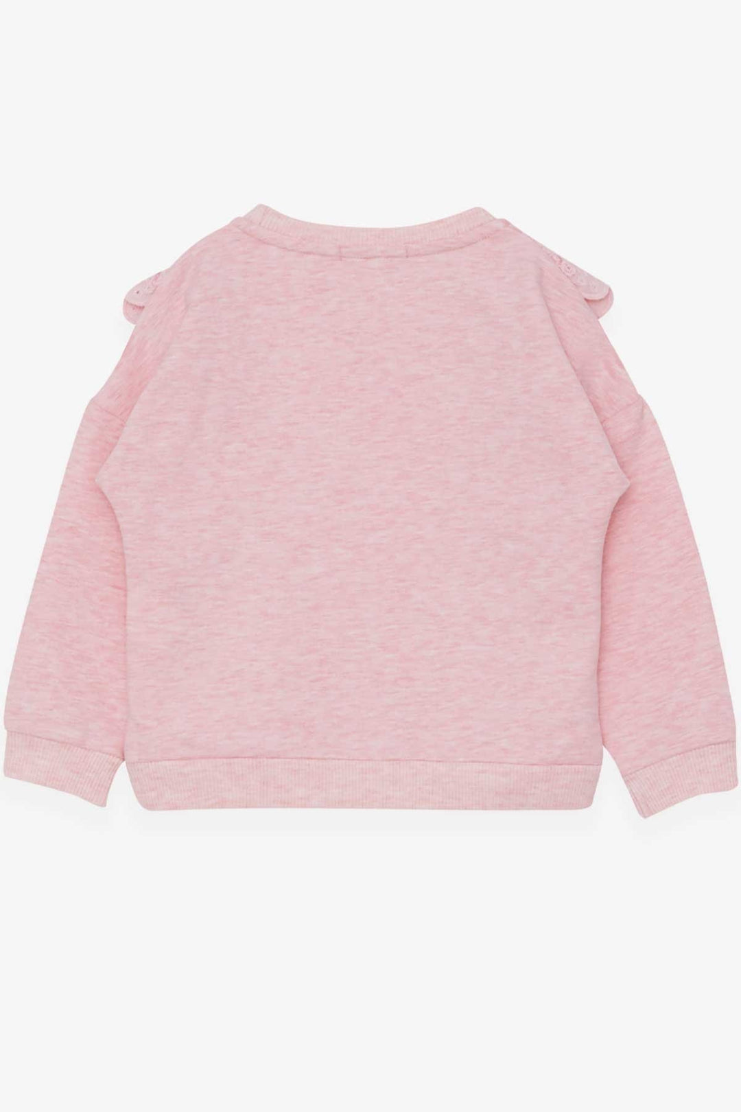 BRE Breeze Girl Child Sweatshirt with Lace 1.5-5 Years, Salmon Melange - Irákleio