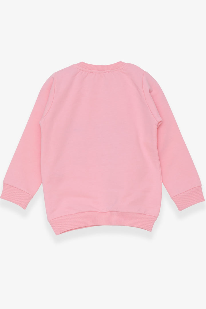 BRE Breeze Girl Child Sweatshirt with Animal Print, 1.5-5 Years, Powder - Bakhmut