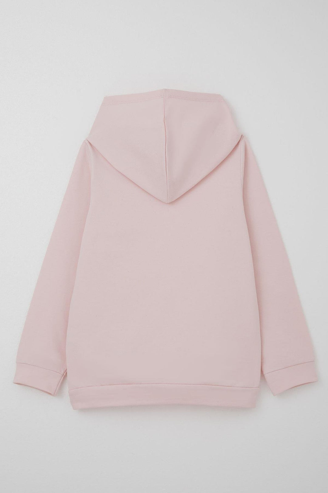 BRE Breeze Girl's Sweatshirt with Kangaroo Pocket and Arm Logo, 4-8 Years, Pink - San Andrés Cholula