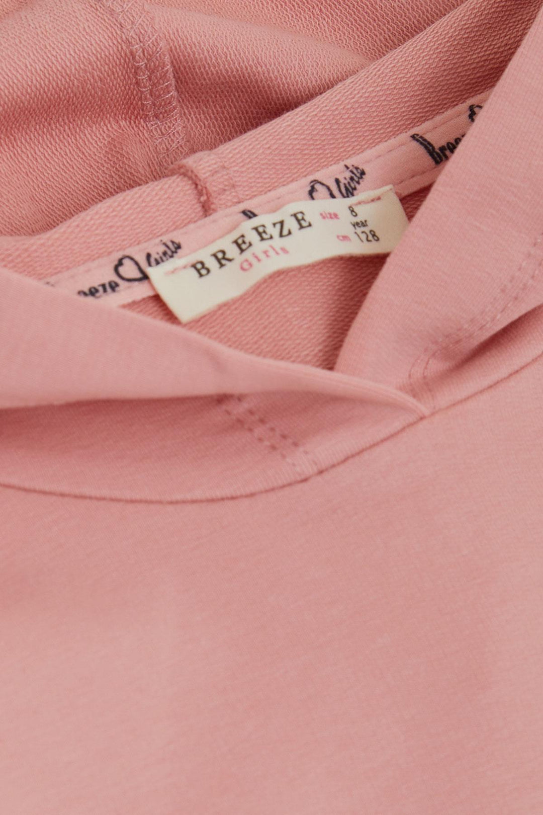 BRE Breeze Girl Child Sweatshirt Hooded with Glittery Printed Text 50 Years, Rose Pink - Kramatorsk