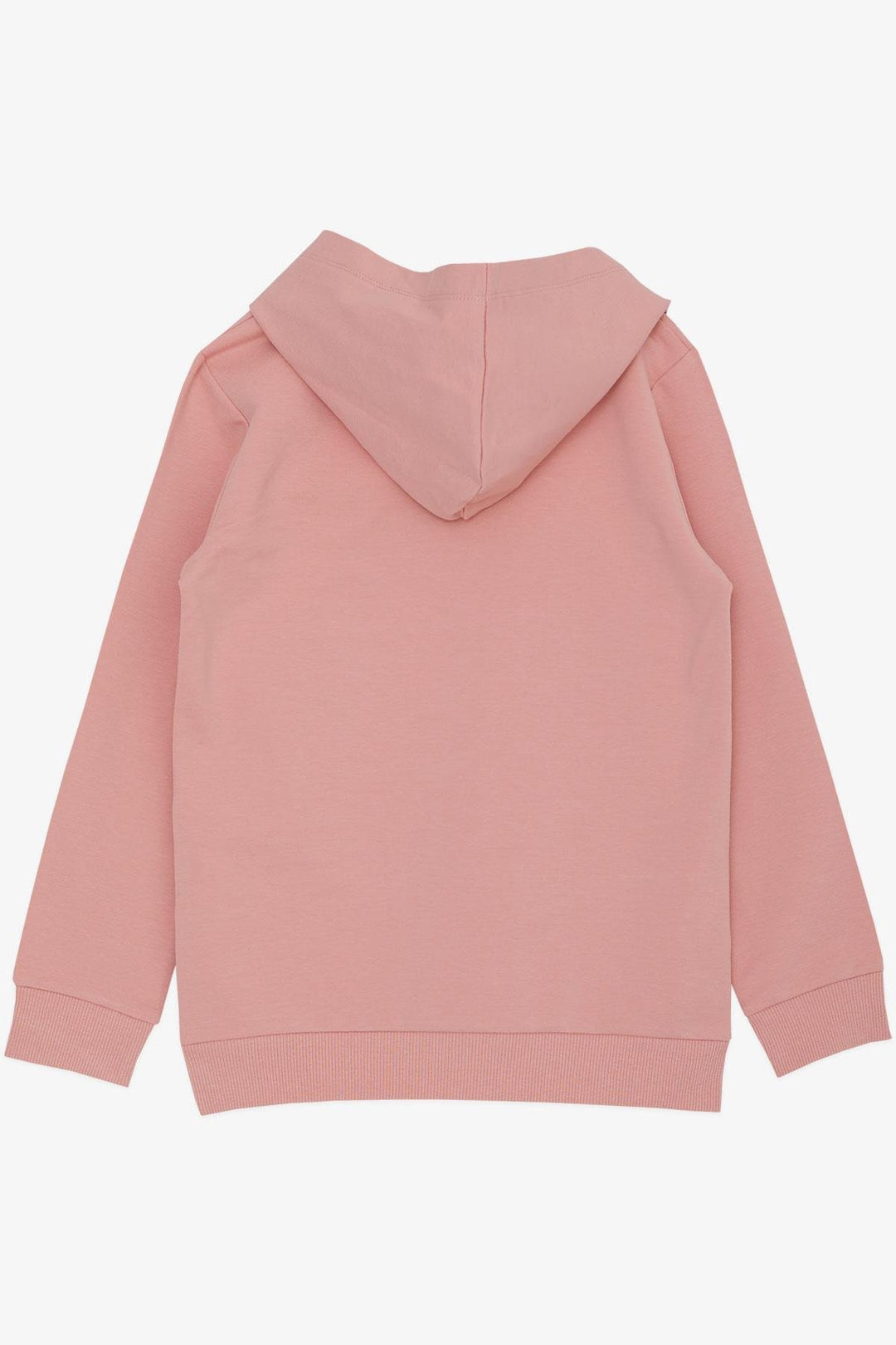 BRE Breeze Girl Child Sweatshirt Hooded with Glittery Printed Text 50 Years, Rose Pink - Kramatorsk
