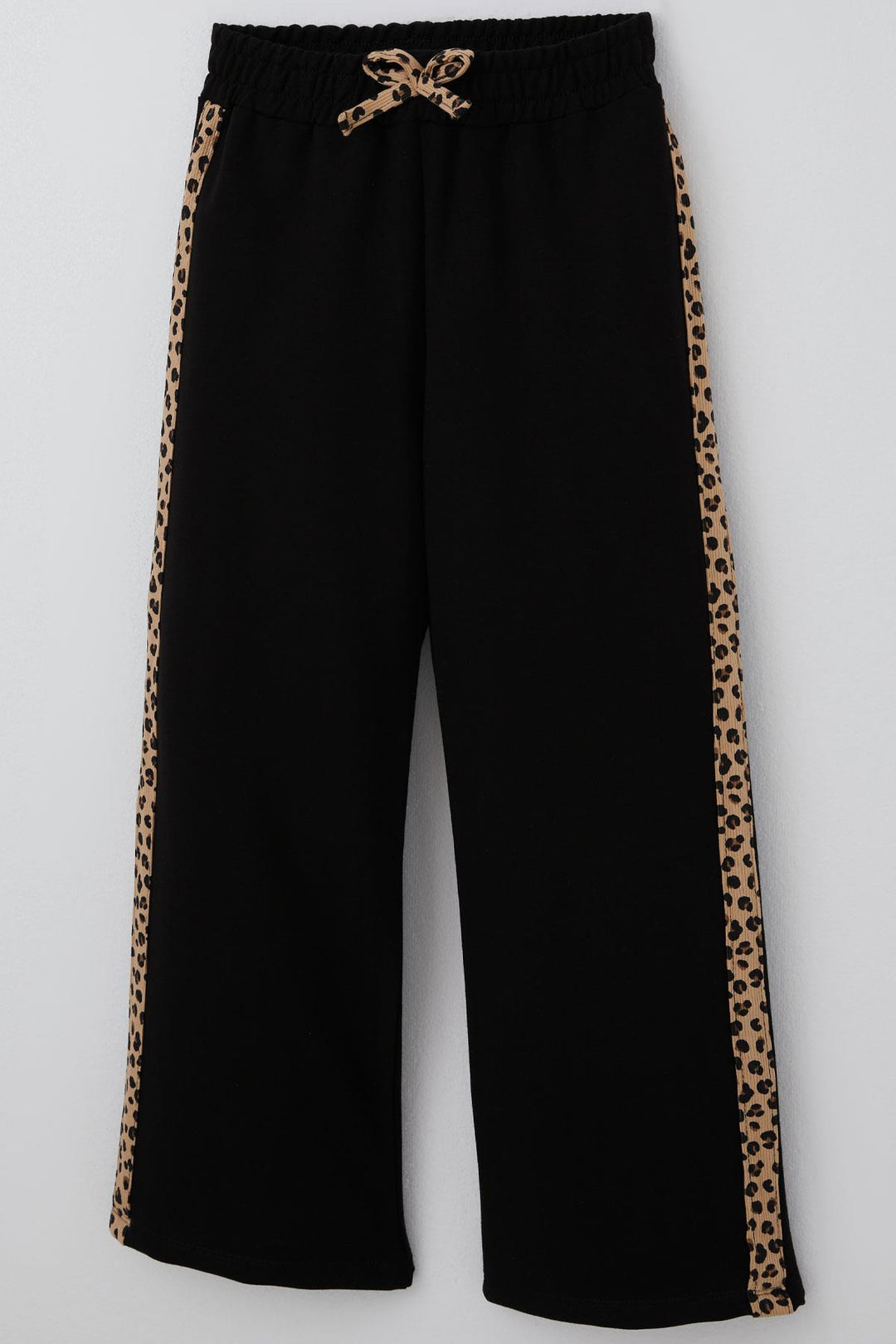 BRE Breeze Kız Çocuk Sweatshirt Leopar Fiyonk Aksesuarlı 5-9 Yaş, Krem - Netishyn
