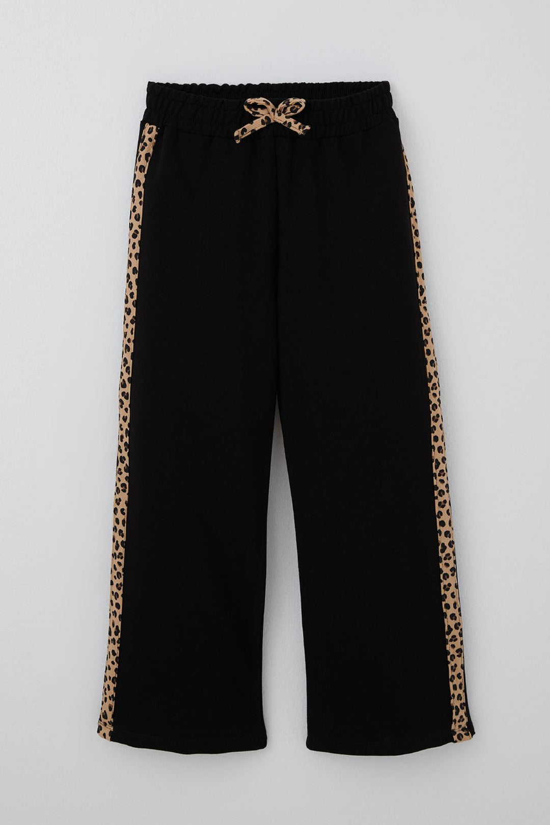 BRE Breeze Kız Çocuk Sweatshirt Leopar Fiyonk Aksesuarlı 5-9 Yaş, Krem - Netishyn